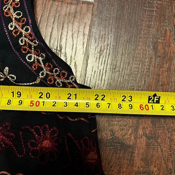 Embroidered Vintage 90s Weekend Provisions Womens XL Button Front Classic Vest - Picture 5 of 8